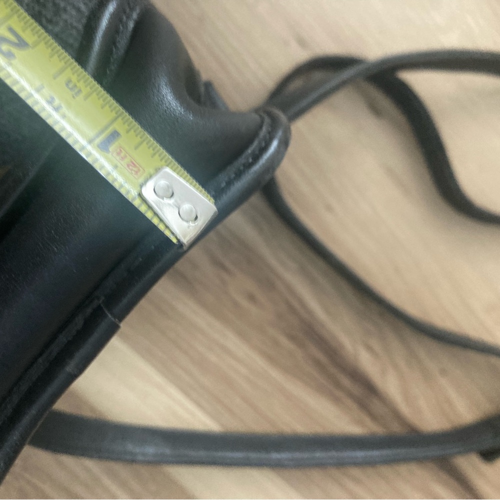 vintage coach black leather bag - Picture 4 of 11